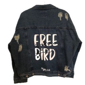 🦅 Free Bird 🦅 Oversized Denim Jacket